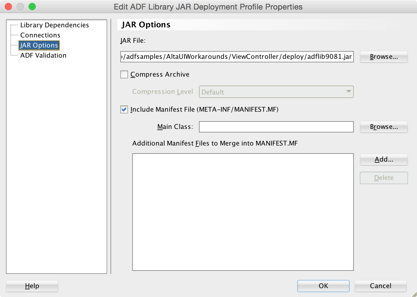 Image: Deployment Profile Properties