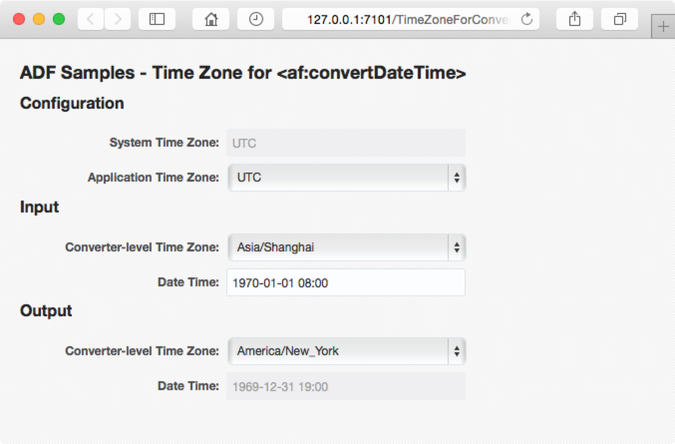 Image: ADF Samples - Time Zone for af:convertDateTime